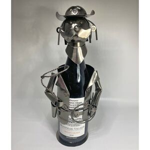 Cowboy Wine Bodies Bottle Holder Sheriff Metal Lasso Novelty Barware Gift